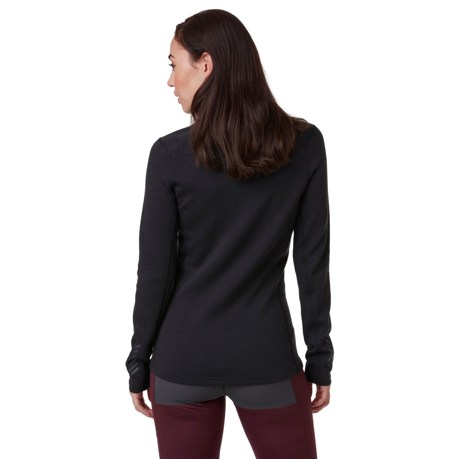 Helly Hansen Lifa Merino Midweight Crew, dámske, čierna