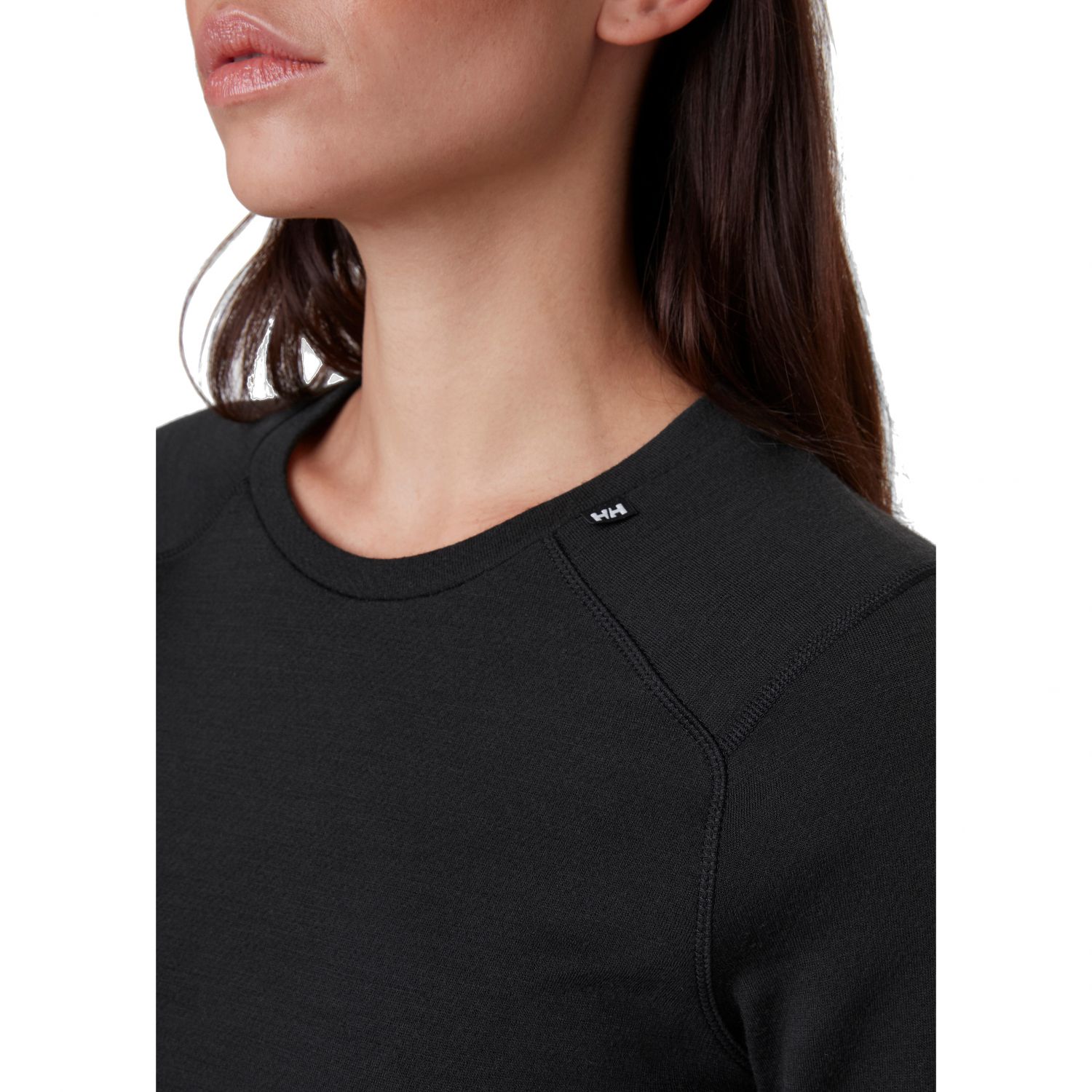 Helly Hansen Lifa Merino Midweight Crew, dámske, čierna
