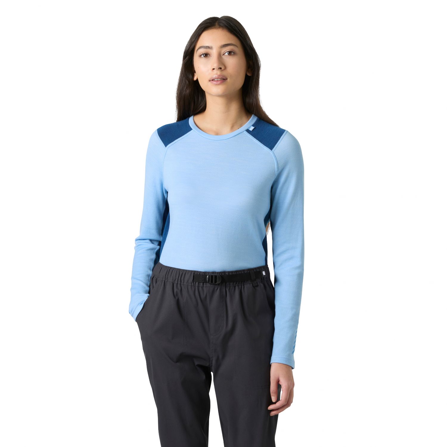 Helly Hansen Lifa Merino Midweight Crew, dámske, modrá