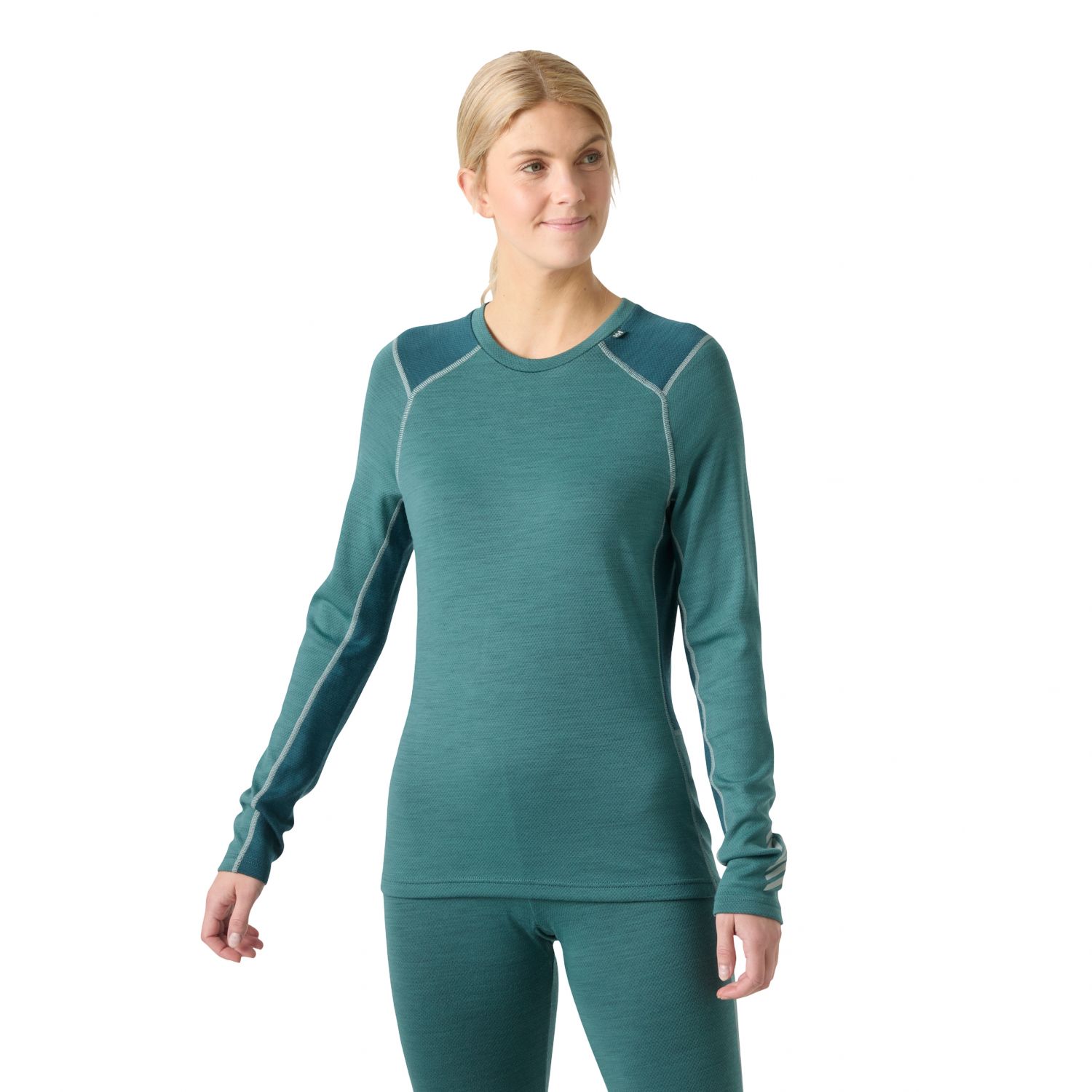 Helly Hansen Lifa Merino Midweight Crew, dámske, zelená