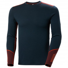 Helly Hansen Lifa Merino Midweight Crew, Herre, mørkeblå