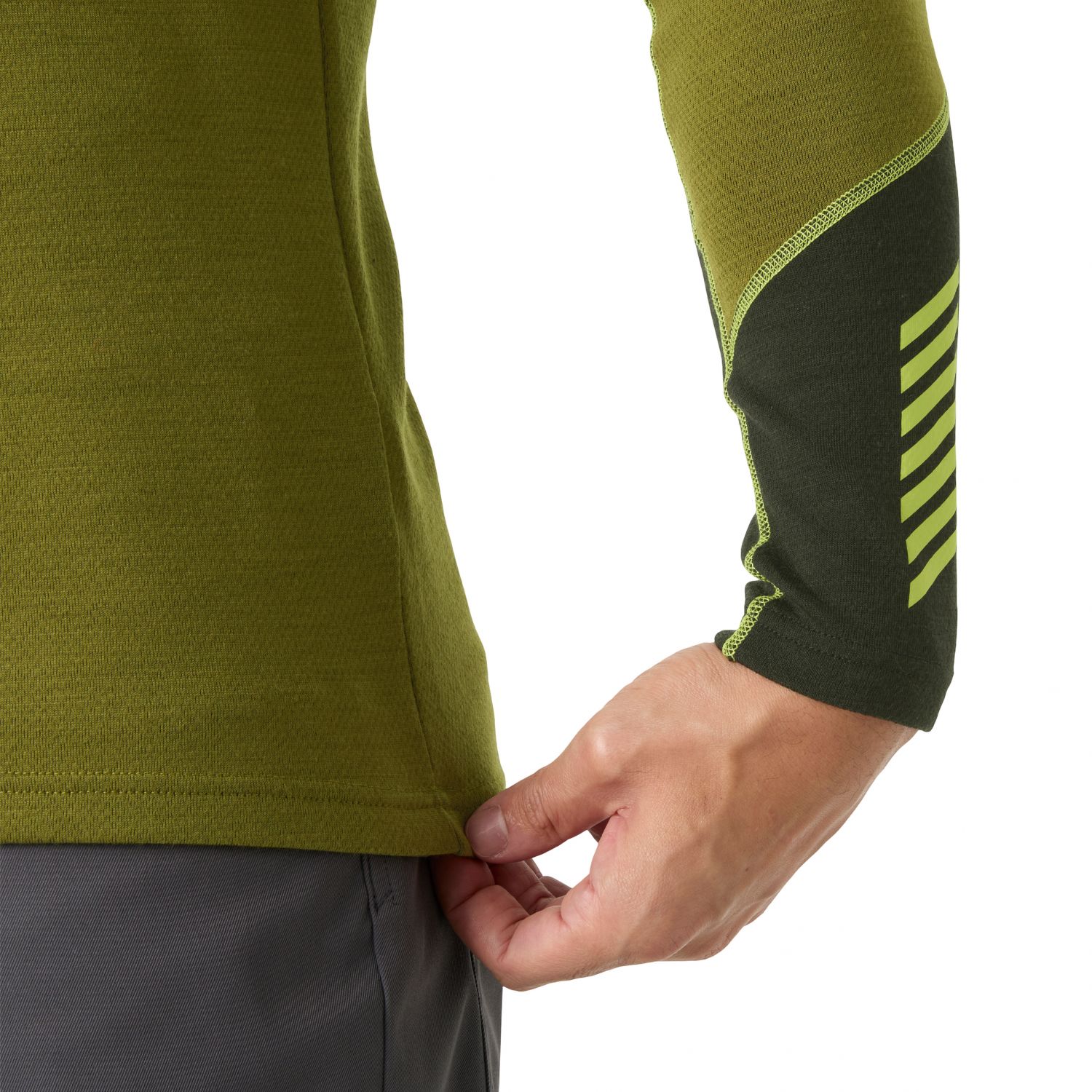 Helly Hansen Lifa Merino Midweight Crew, men, green
