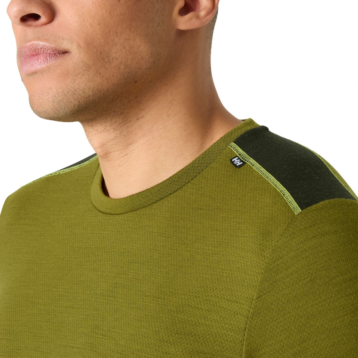 Helly Hansen Lifa Merino Midweight Crew, men, green