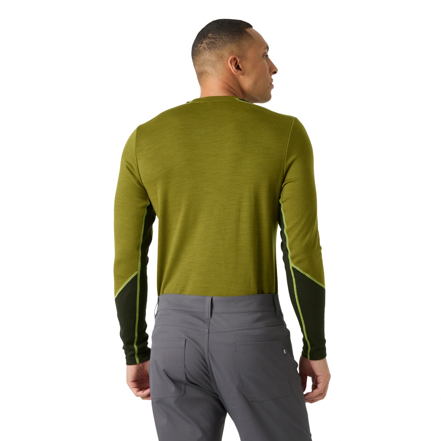 Helly Hansen Lifa Merino Midweight Crew, men, green