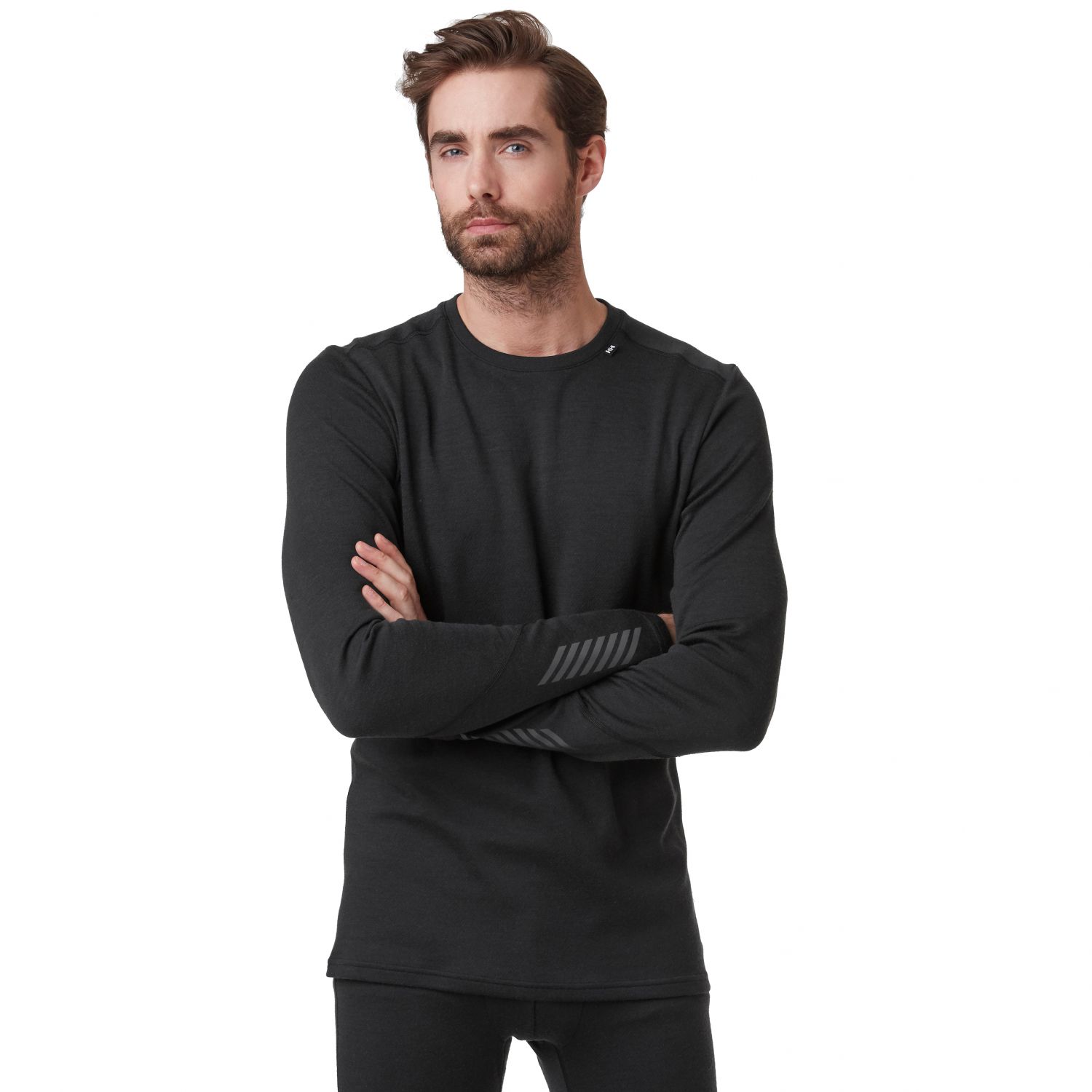 Helly Hansen Lifa Merino Midweight Crew, męski, czarny