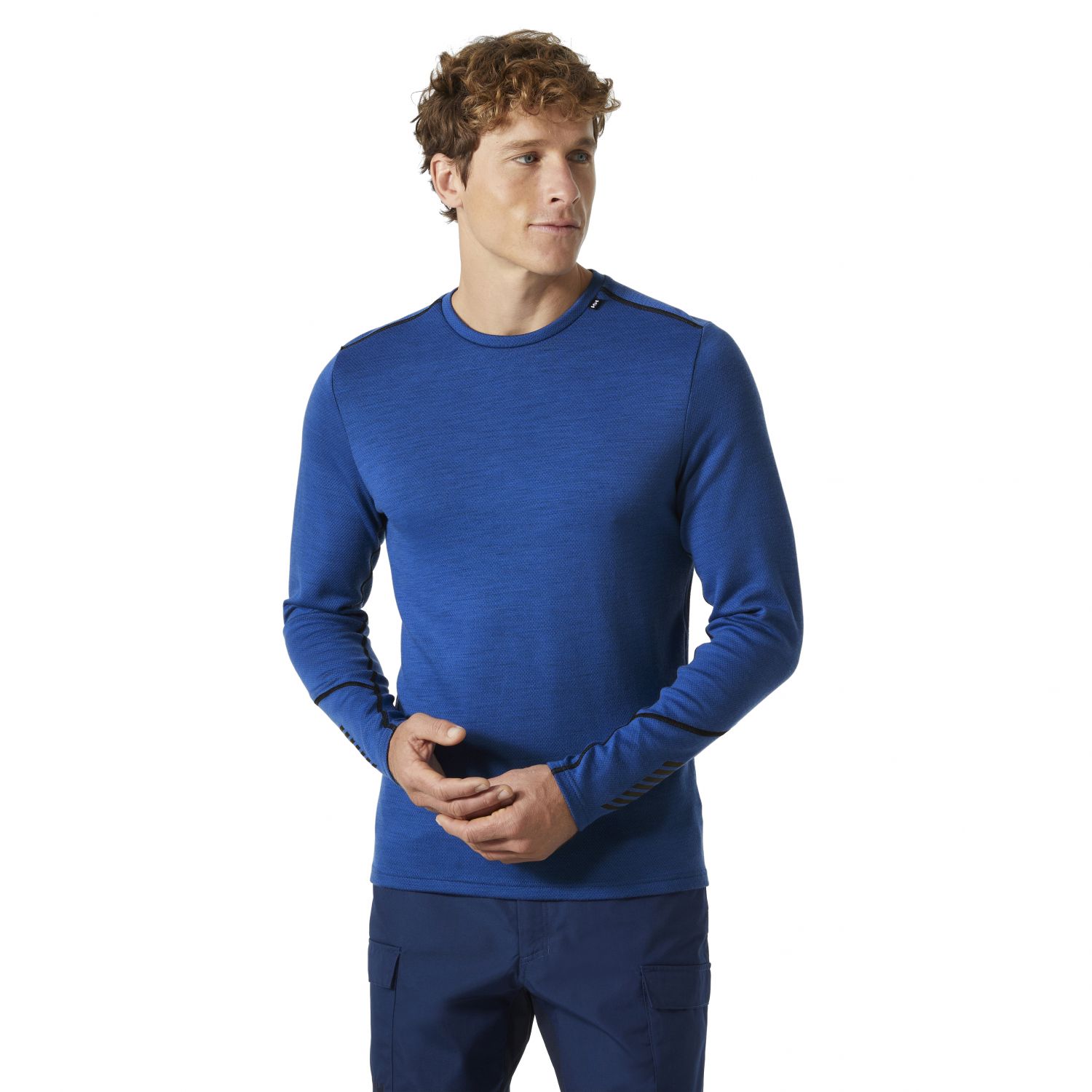 Helly Hansen Lifa Merino Midweight Crew, męski, niebieski