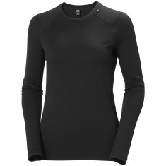 Helly Hansen Lifa Merino Midweight Crew, mulher, preto