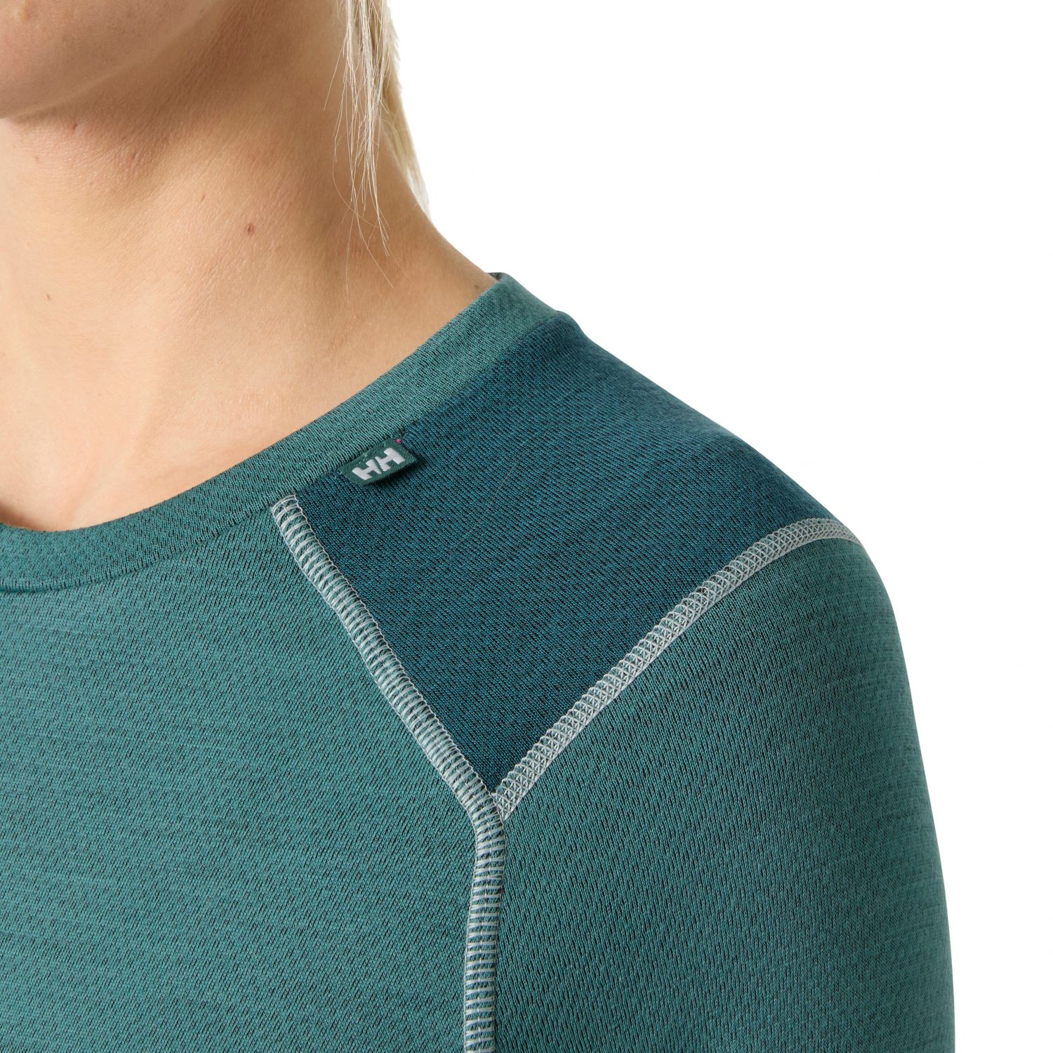Helly Hansen Lifa Merino Midweight Crew, mulher, verde