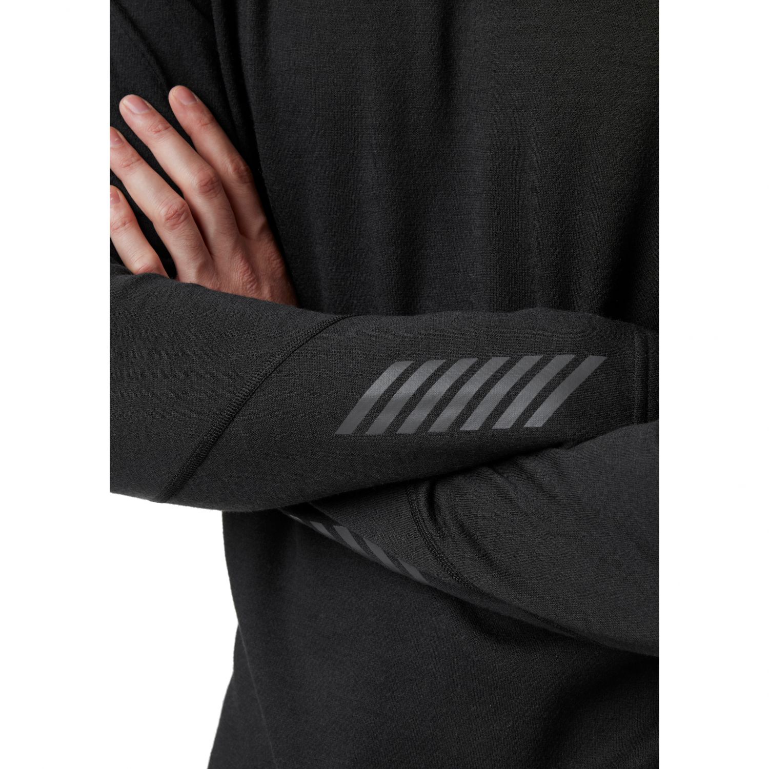 Helly Hansen Lifa Merino Midweight Crew, pánske, čierna