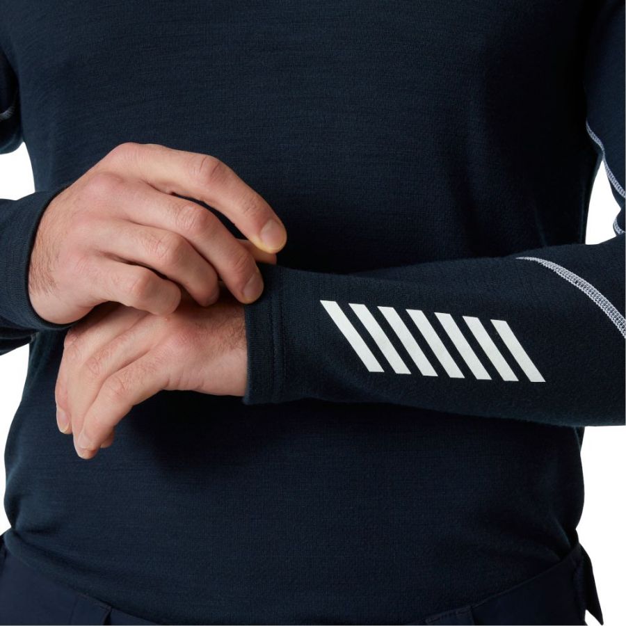 Helly Hansen Lifa Merino Midweight Crew, pánske, navy