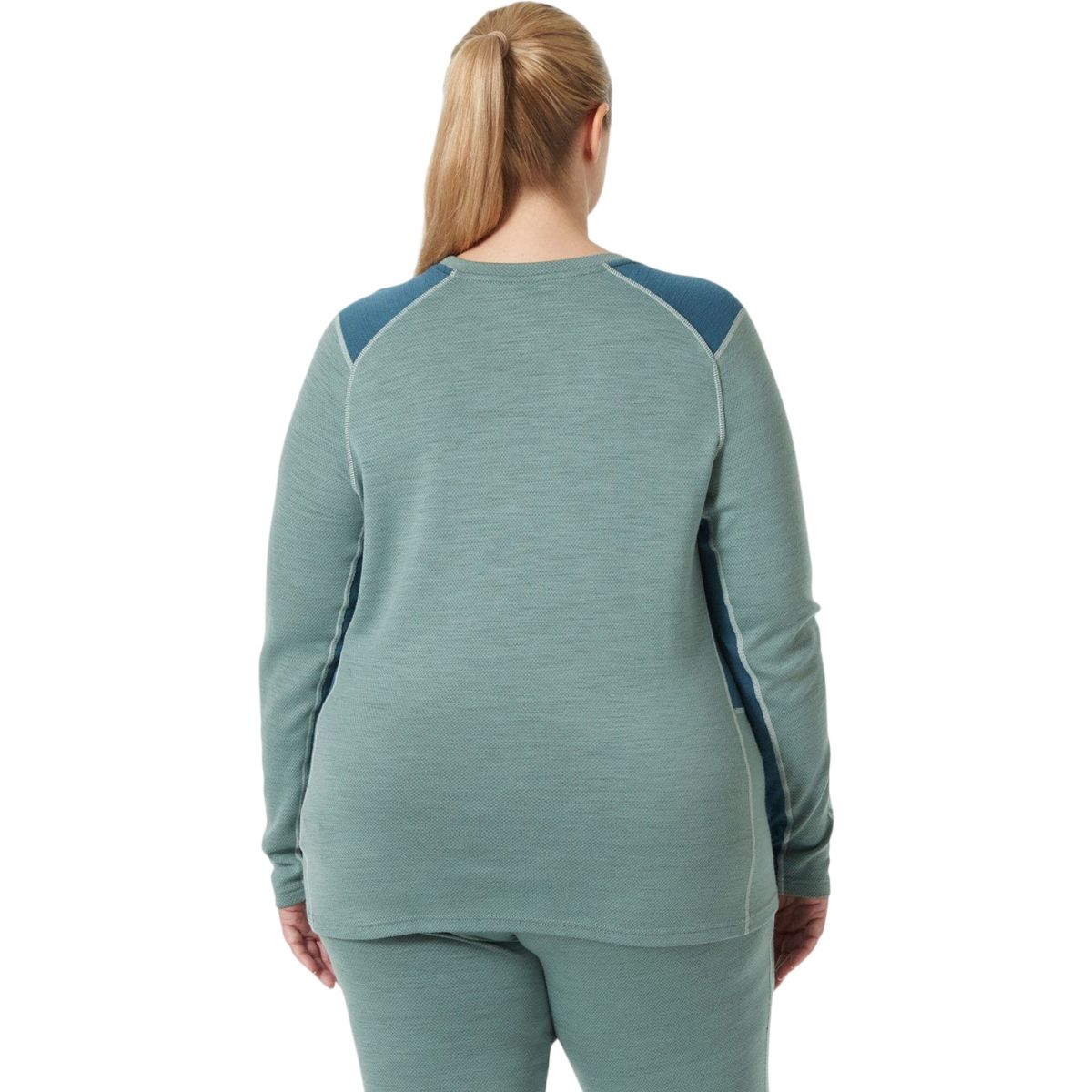 Helly Hansen Lifa Merino Midweight Crew Plus, Dame, Cactus