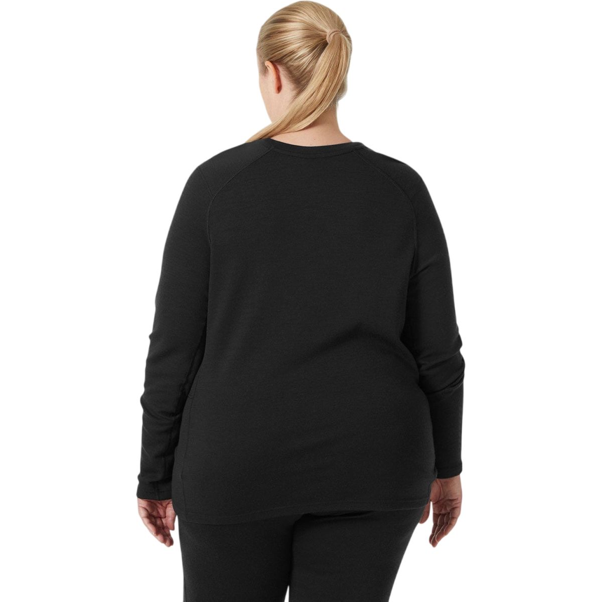 Helly Hansen Lifa Merino Midweight Crew Plus, damskie, czarny