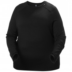 Helly Hansen Lifa Merino Midweight Crew Plus, women, black
