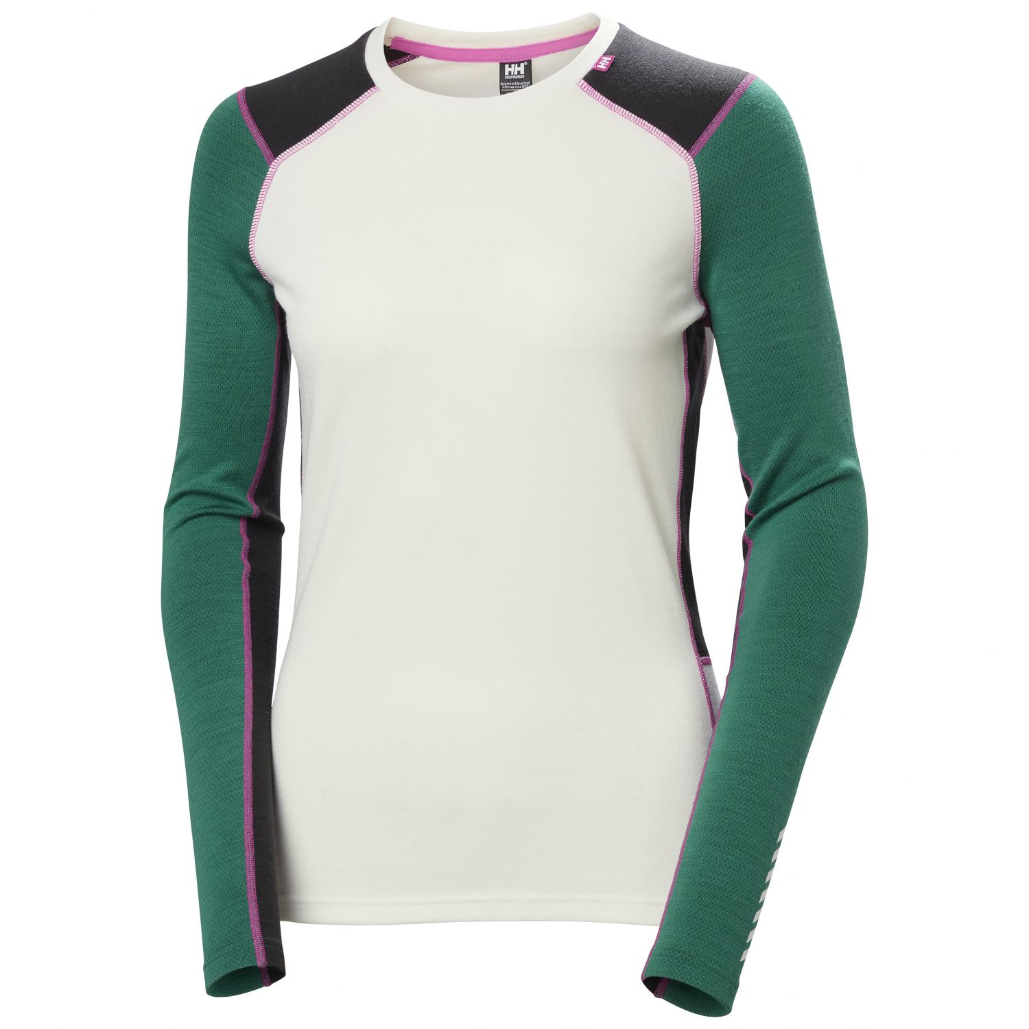 Helly Hansen Lifa Merino Midweight Crew, women, emerald