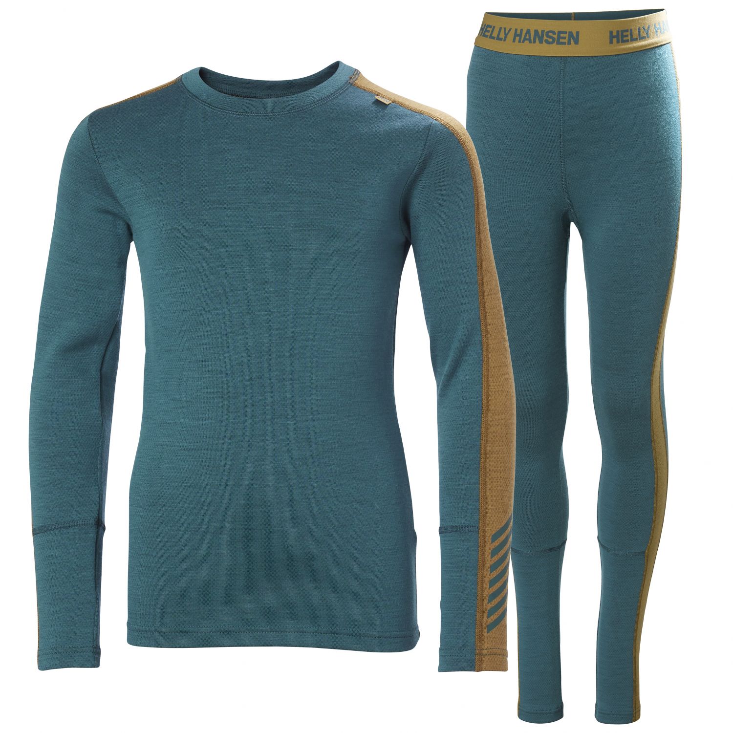 Helly Hansen Lifa Merino Midweight, ensemble, junior, vert foncé