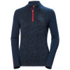 Helly Hansen Lifa Merino Midweight Graphic 1/2 Zip, damski, granatowy