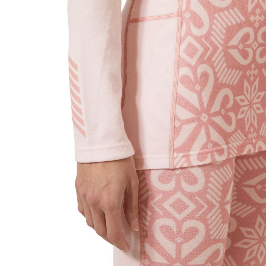 Helly Hansen Lifa Merino Midweight Graphic Crew, conjunto, mujer, rosa