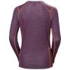 Helly Hansen Lifa Merino Midweight Graphic Crew, dame, lilla