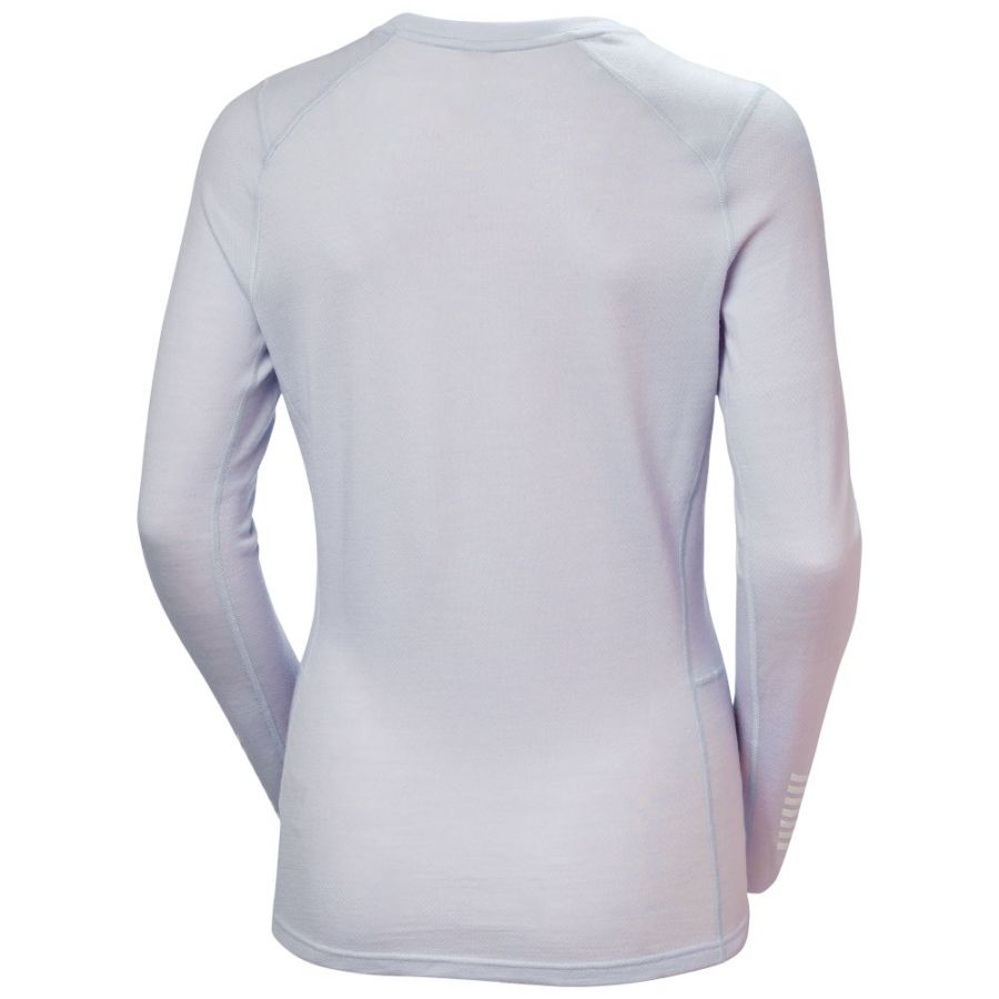 Helly Hansen Lifa Merino Midweight Graphic Crew, dame, lyselilla