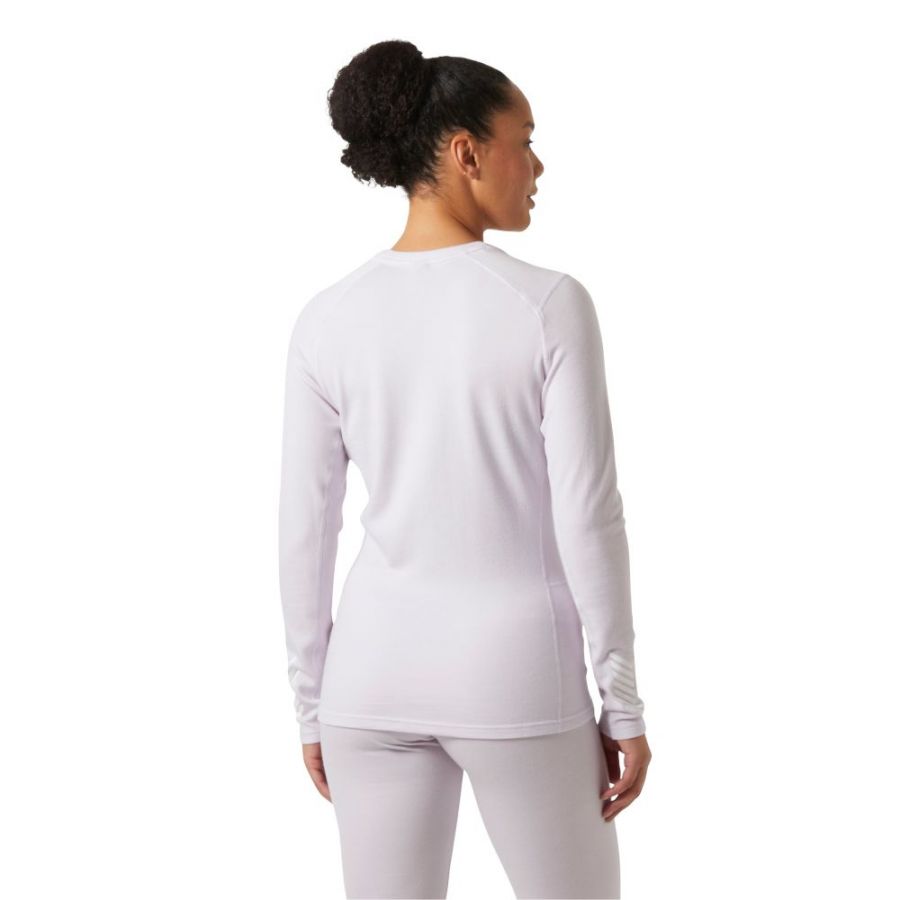 Helly Hansen Lifa Merino Midweight Graphic Crew, dame, lyselilla