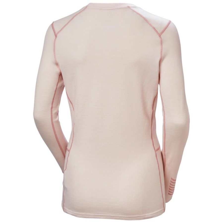 Helly Hansen Lifa Merino Midweight Graphic Crew, dame, lyserød