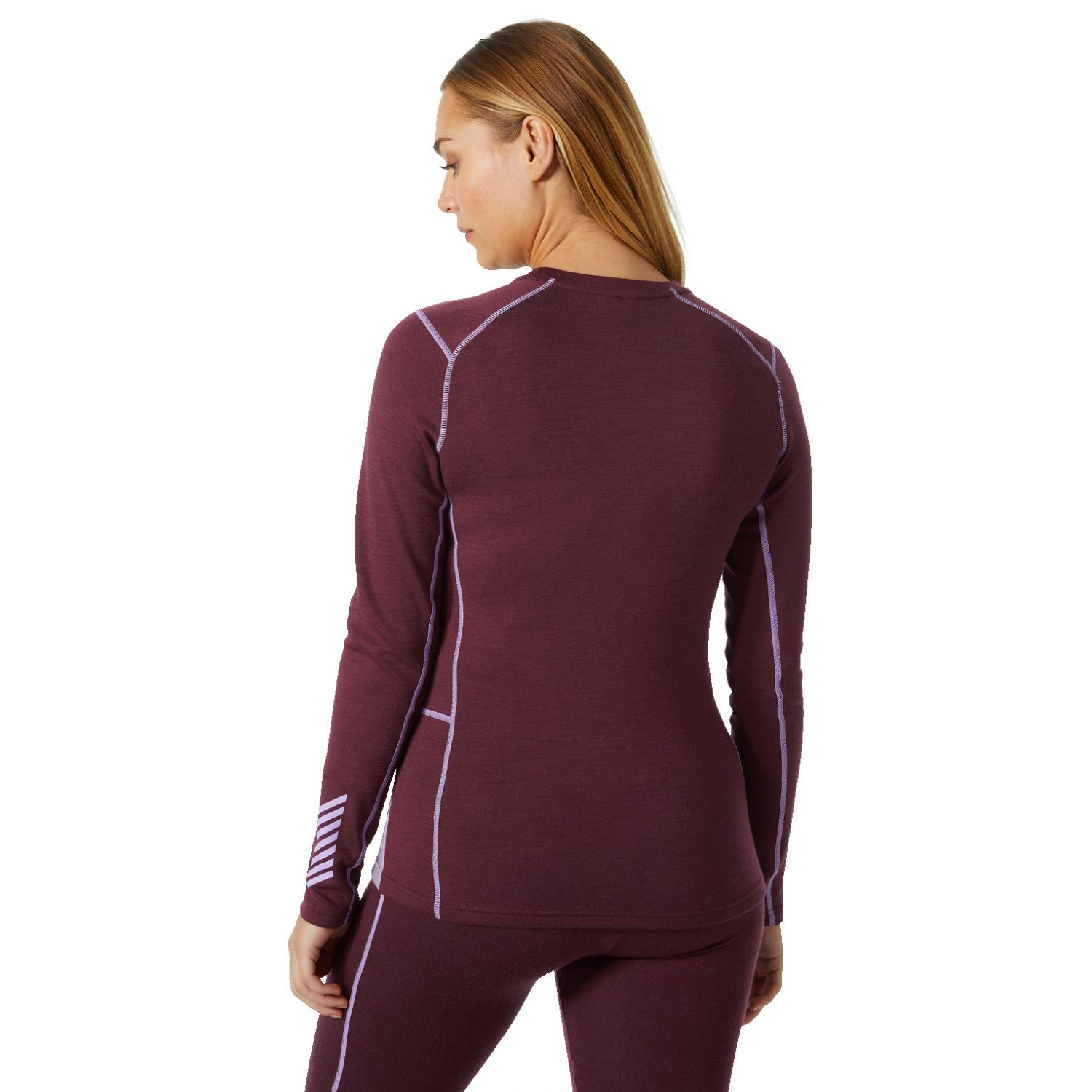 Helly Hansen Lifa Merino Midweight Graphic Crew, dámské, červená