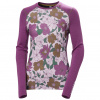Helly Hansen Lifa Merino Midweight Graphic Crew, women, magenta