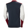 Helly Hansen Lifa Merino Midweight Logo, hommes, bleu foncé/blanc/rouge