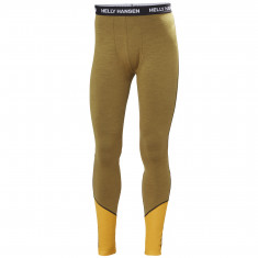 Helly Hansen, Lifa Merino Midweight Pant, spodnie, męskie, jasnobrązowy/żółty