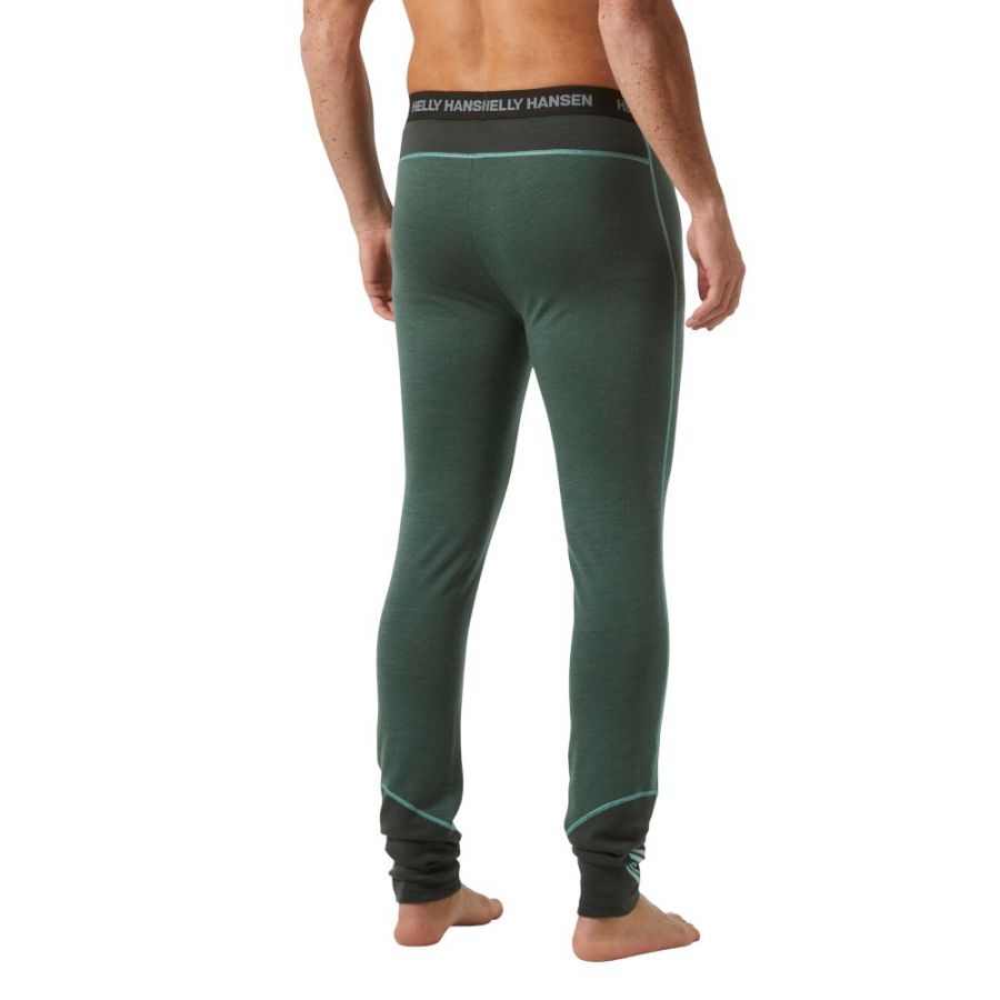 Helly Hansen Lifa Merino Midweight Pant, pánske, tmavozelená