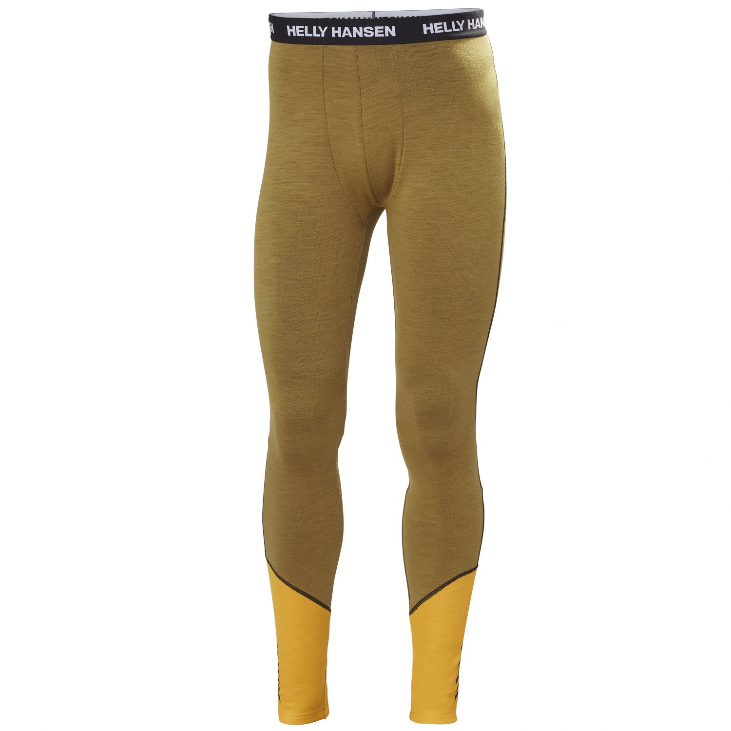 Helly Hansen Lifa Merino Midweight Pant, uomo, marrone chiaro/giallo