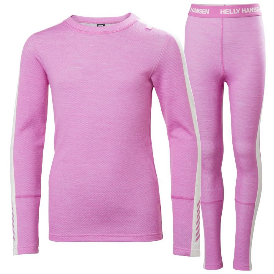 Helly Hansen Lifa Merino Midweight, Set, Junior, Rosa