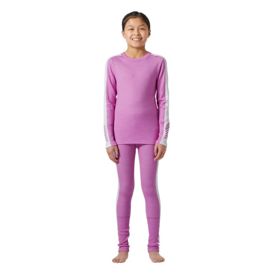 Helly Hansen Lifa Merino Midweight, Set, Junior, Rosa