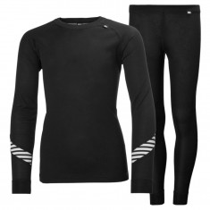 Helly Hansen Lifa, set, junior, nero