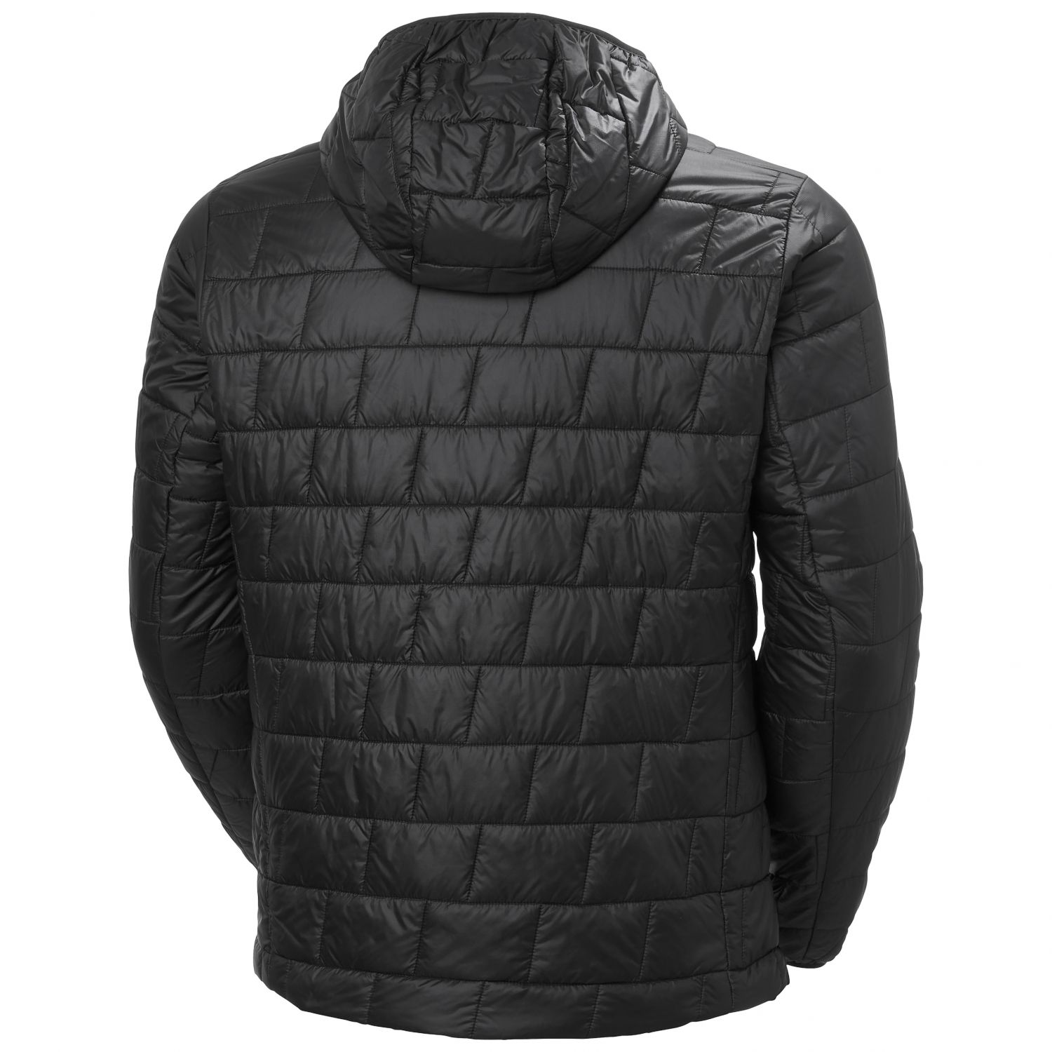 Helly Hansen Lifaloft Hooded, jaqueta acolchoada com fibra, masculino, preto