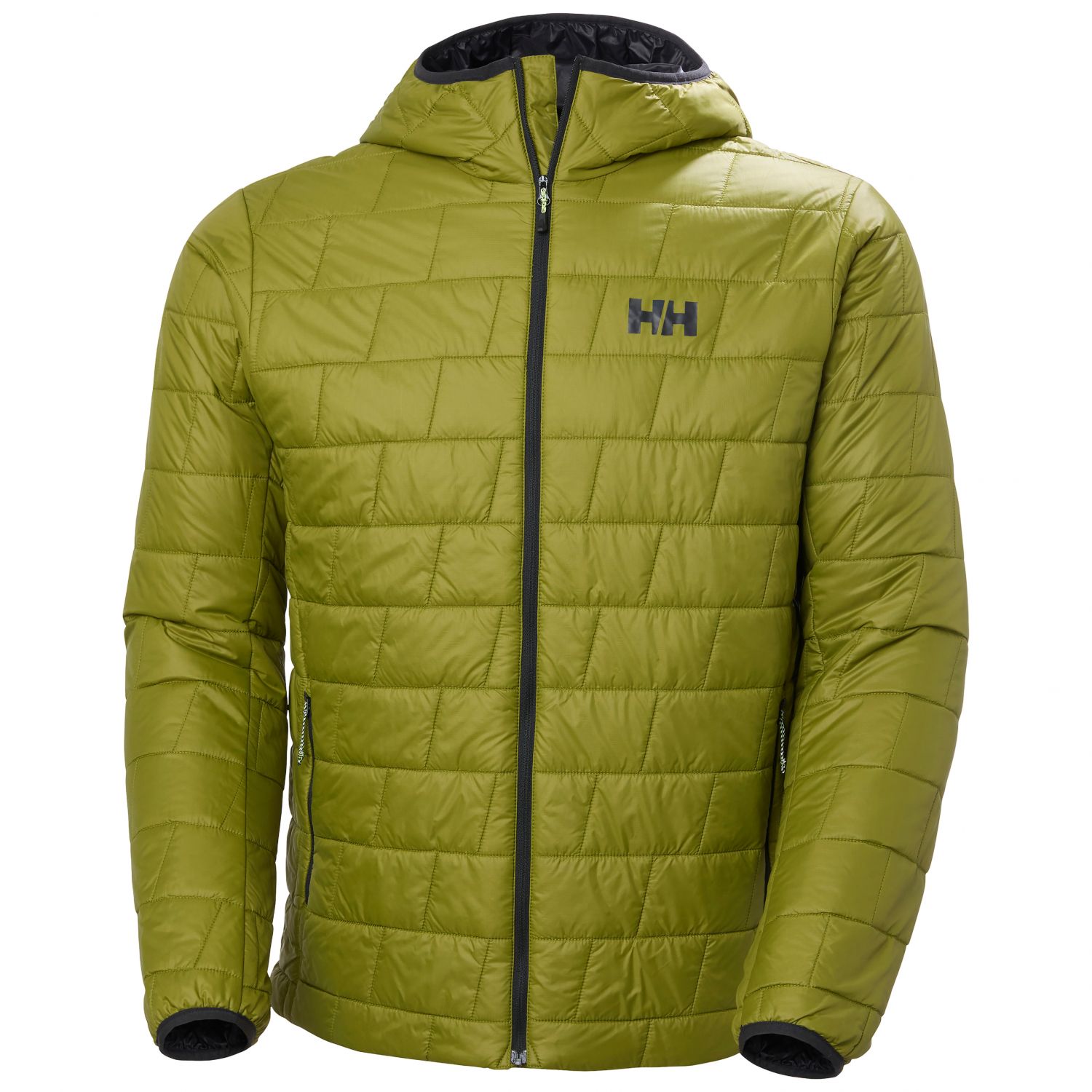 Helly Hansen Lifaloft Hooded, jaqueta acolchoada de fibra, masculino, verde