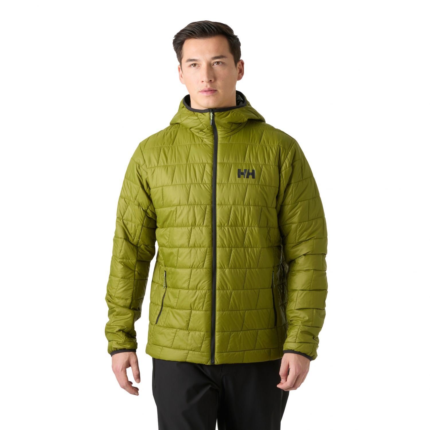 Helly Hansen Lifaloft Hooded, jaqueta acolchoada de fibra, masculino, verde