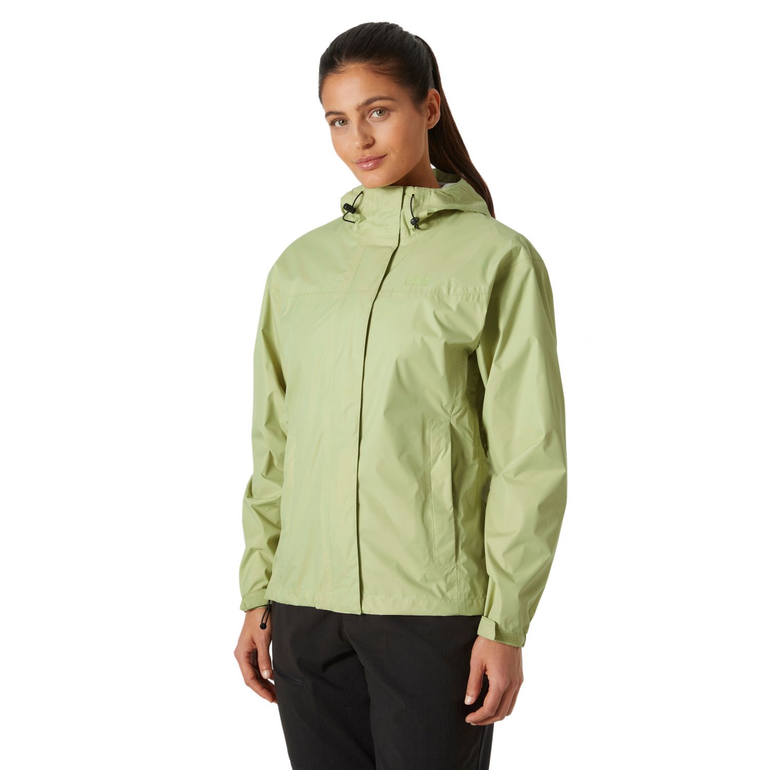Helly Hansen Loke, giacca da pioggia, donna, verde chiaro