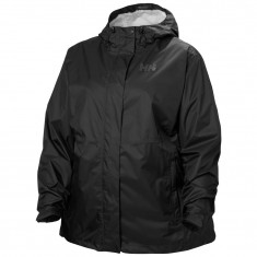Helly Hansen Loke Plus, chaqueta impermeable, mujer, negro