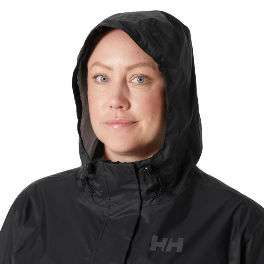 Helly Hansen Loke Plus, impermeável, senhora, preto