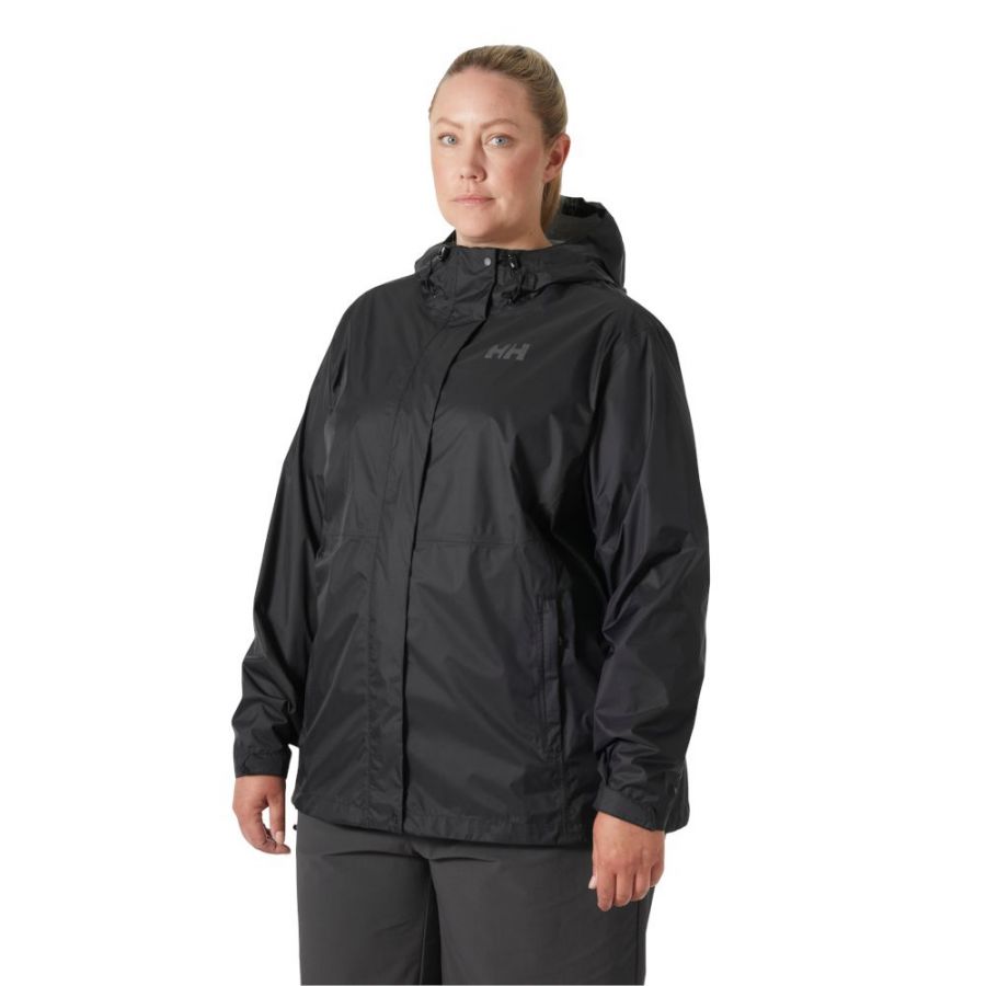 Helly Hansen Loke Plus, sadetakki, naiset, musta