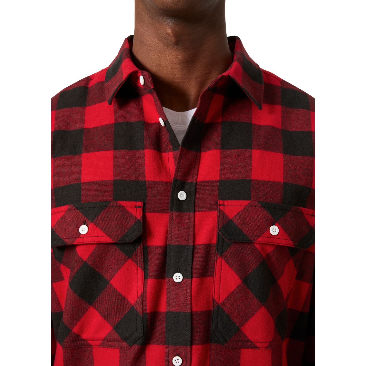 Helly Hansen Lokka Flannel LS Shirt, camicia, uomo, rosso/nero