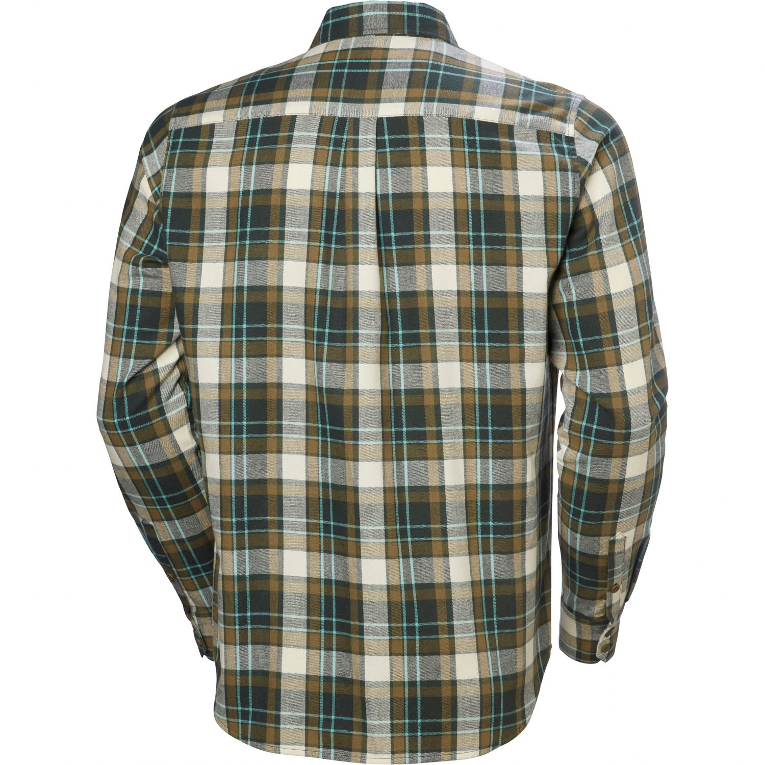 Helly Hansen Lokka Flannel LS Shirt, camicia, uomo, verde/marrone