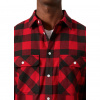 Helly Hansen Lokka Flannel LS Shirt, camisa, homens, vermelho/preto