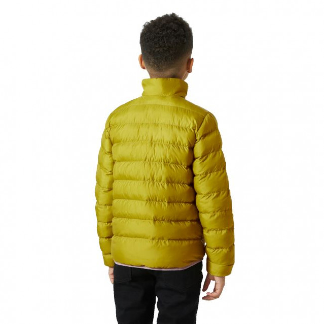 Helly Hansen Marka, casaco de penas em fibra, júnior, verde/cinzento