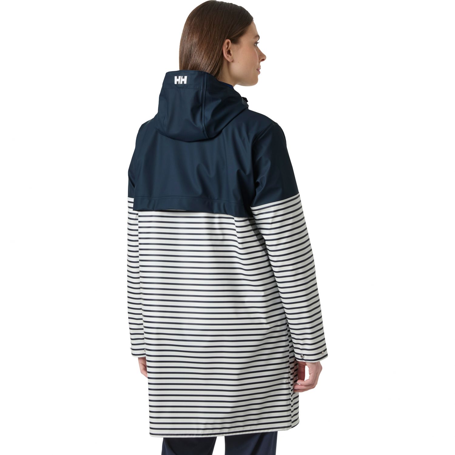Helly Hansen Moss Block PU pelerină de ploaie, femei, navy/white