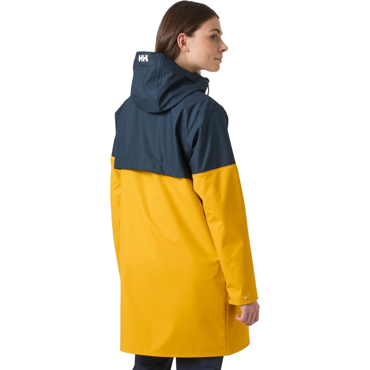 Helly Hansen Moss Block PU, sadetakki, naisten, keltainen/sininen