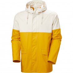 Helly Hansen Moss Block, regenjas, heren, geel/wit