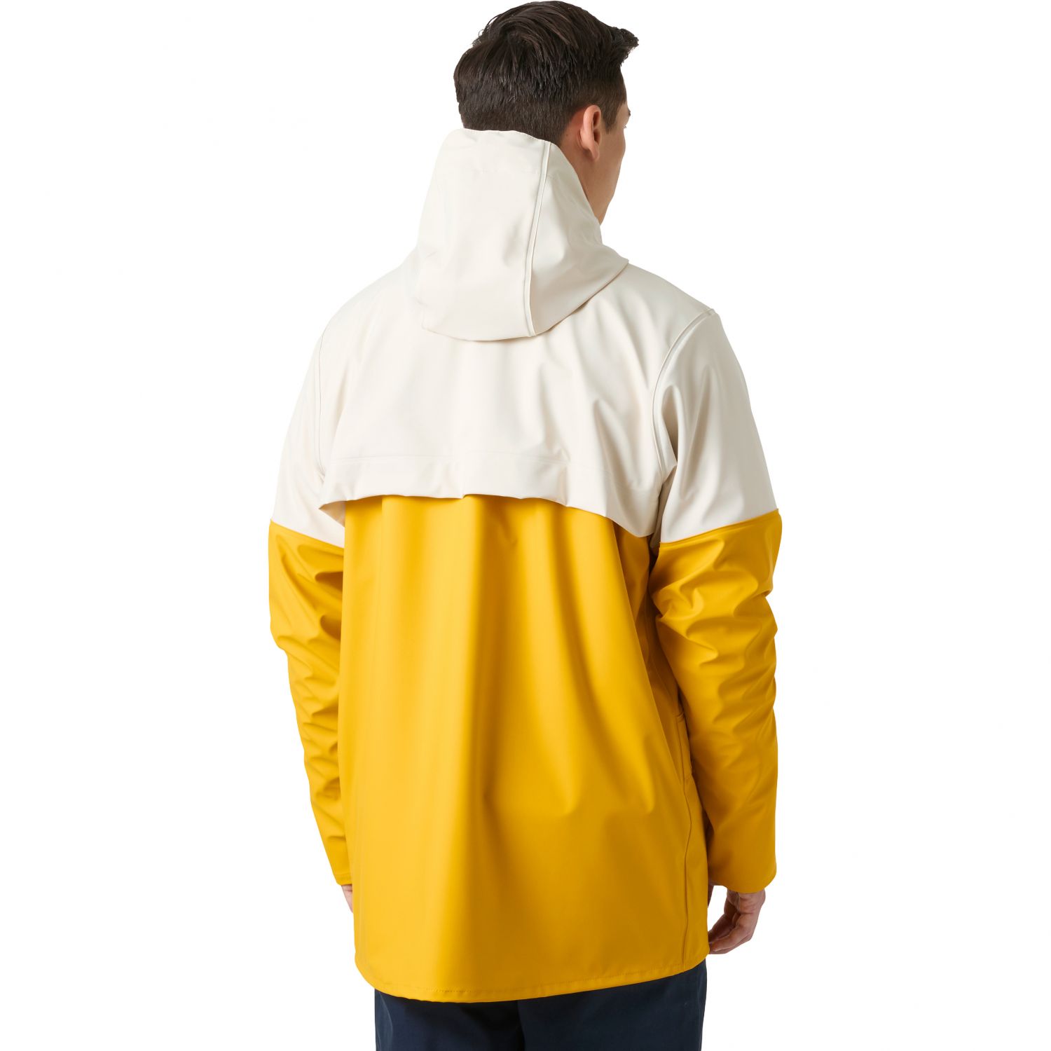 Helly Hansen Moss Block, Regenmantel, Herren, gelb/weiß