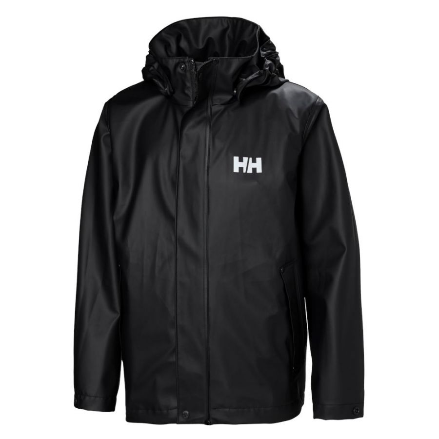 Helly Hansen Moss, bunda do dažďa, junior, čierna